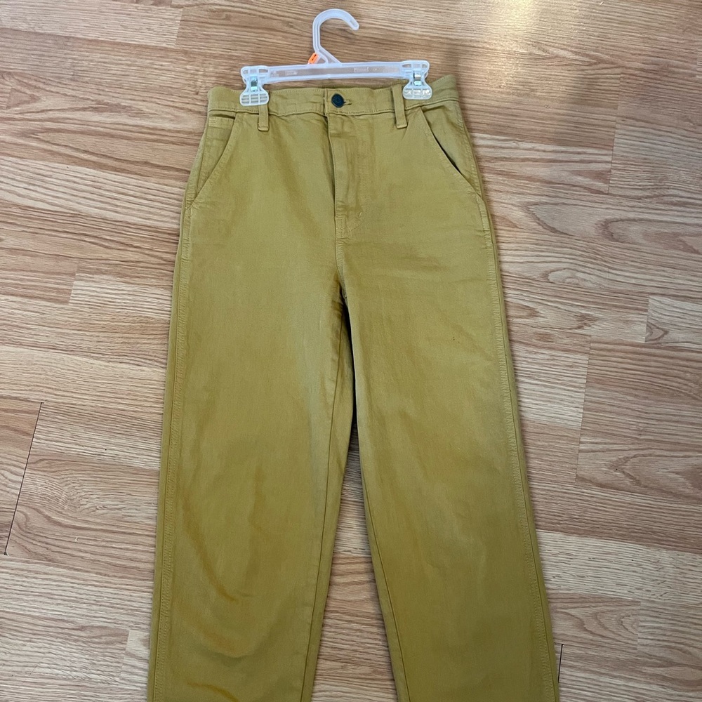 Madewell mustard colored‎ jeans